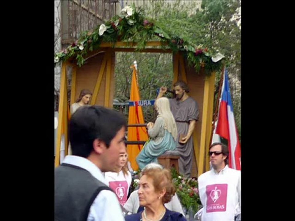 Procesion en Santiago de Chile