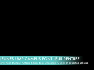 La rentrée 2011 2012 de l'UMP campus du Nord