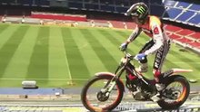 Toni Bou, exhibición en el Camp Nou