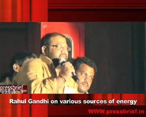 Rahul Gandhi on various sources of energy