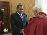 Benedict al XVI-lea l-a primit pe preşedintele Hondurasului