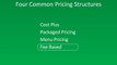 Pricing Strategies: Four Common Pricing Structures