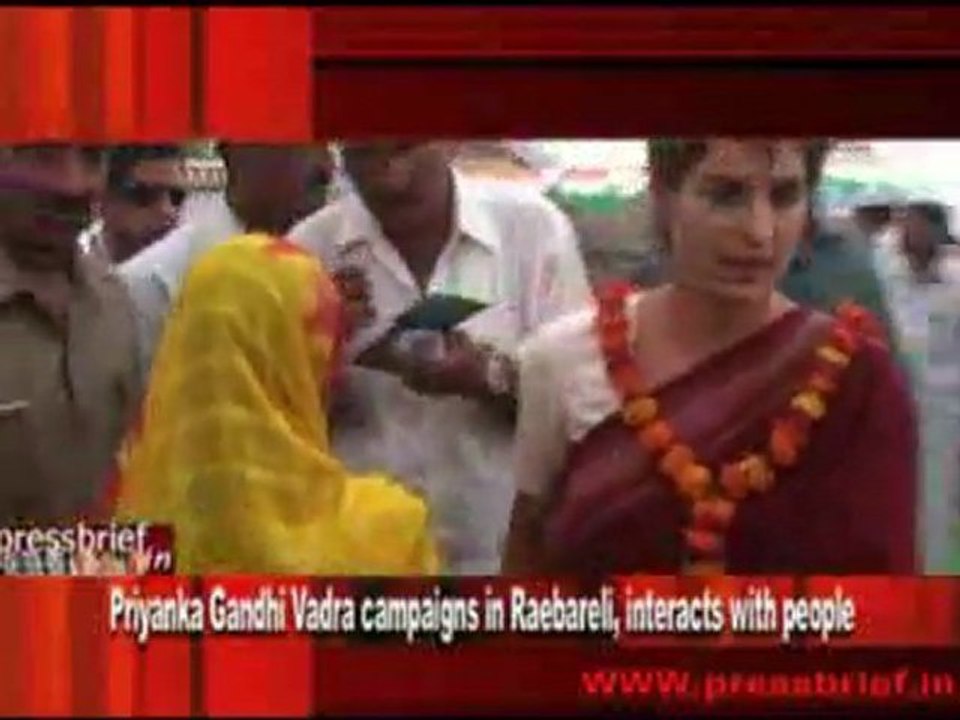 Priyanka Gandhi Vadra campaigns in Raebareli, interacts with people