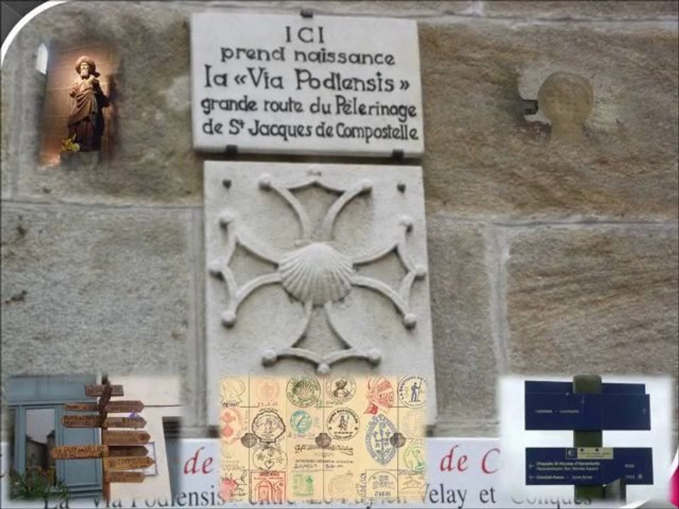 Chemin de Compostelle du Puy en Velay à St Jean Pied de Port .
