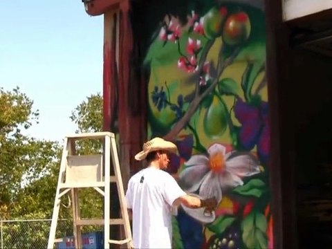 Aerosol Art - Paint Our Town 2011 Tour - Austin Texas