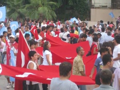 alanya ülkü ocakları terörü lanet mitingi
