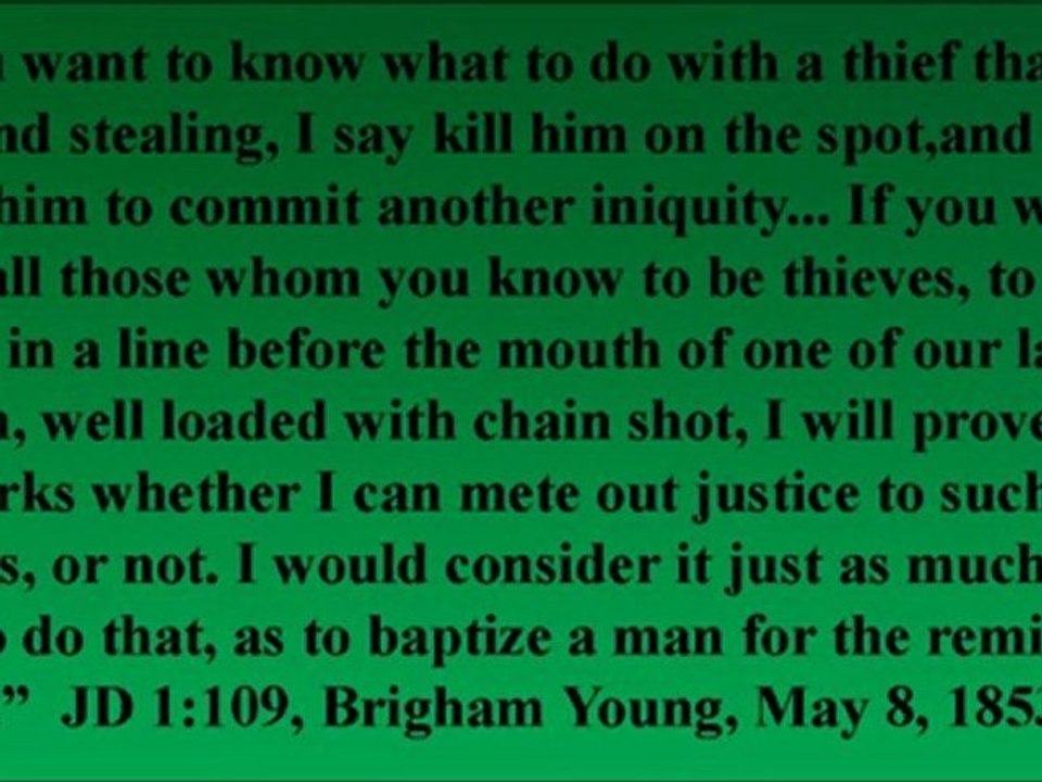 Mormonism Exposed Blood Atonement