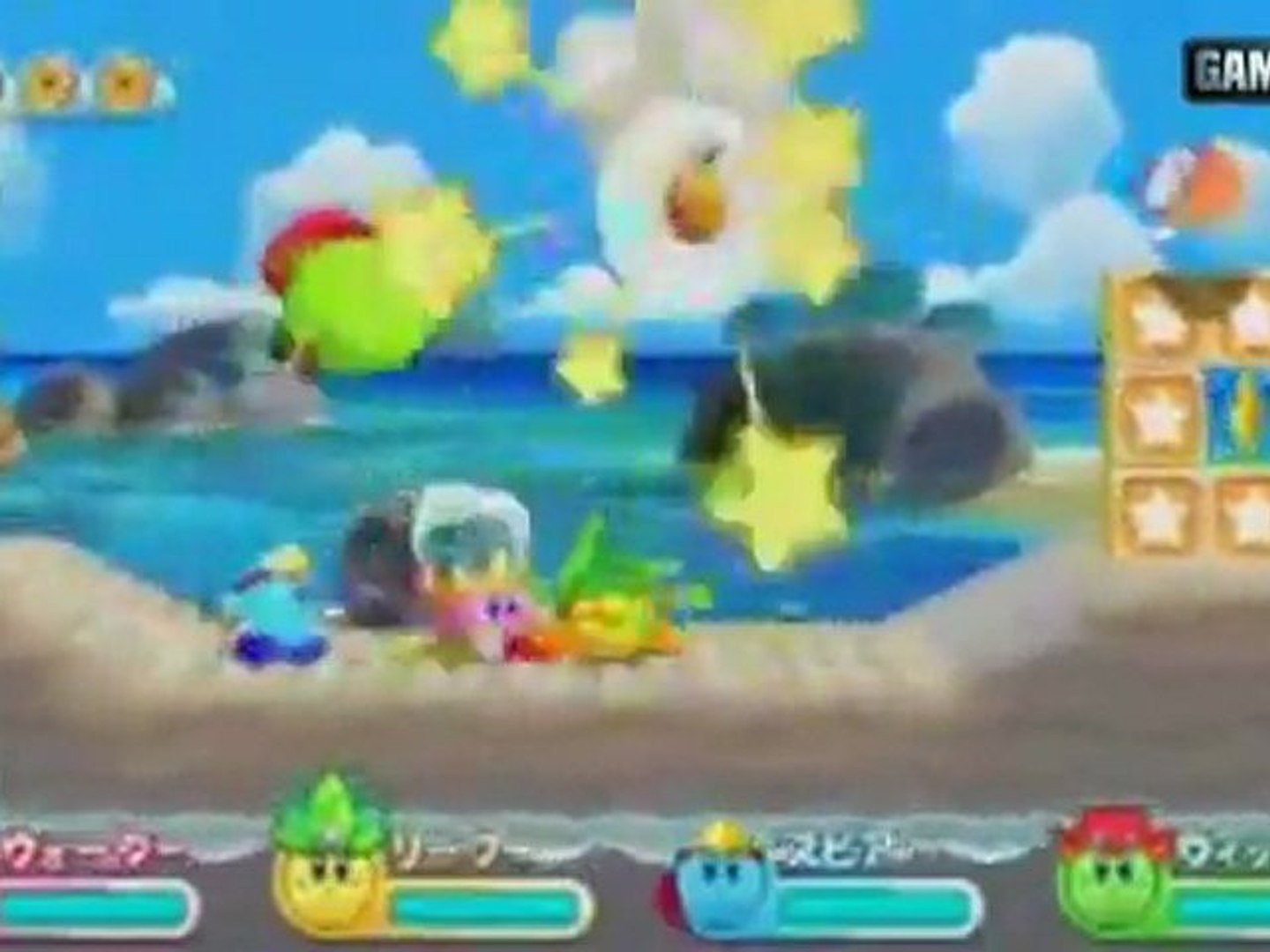 Kirby's Adventure Wii : Multiplayer mode trailer - Vidéo Dailymotion