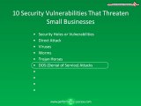 Ten Security Vulnerabilities That Threaten Small Businesses