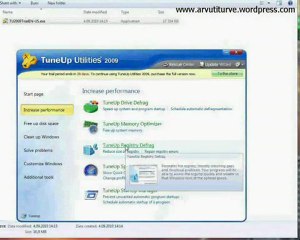 Tuneup Utilities 2009 review-install and registration with serial key