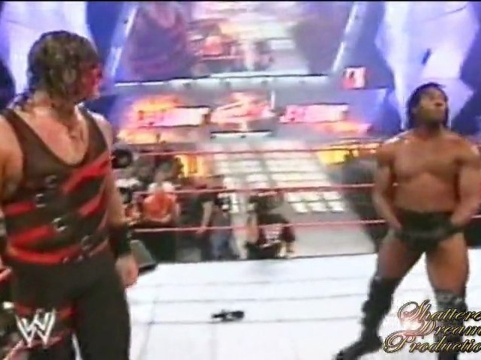 Goldust, Booker T, and Kane Save the American Flag - Raw - 8/26/02