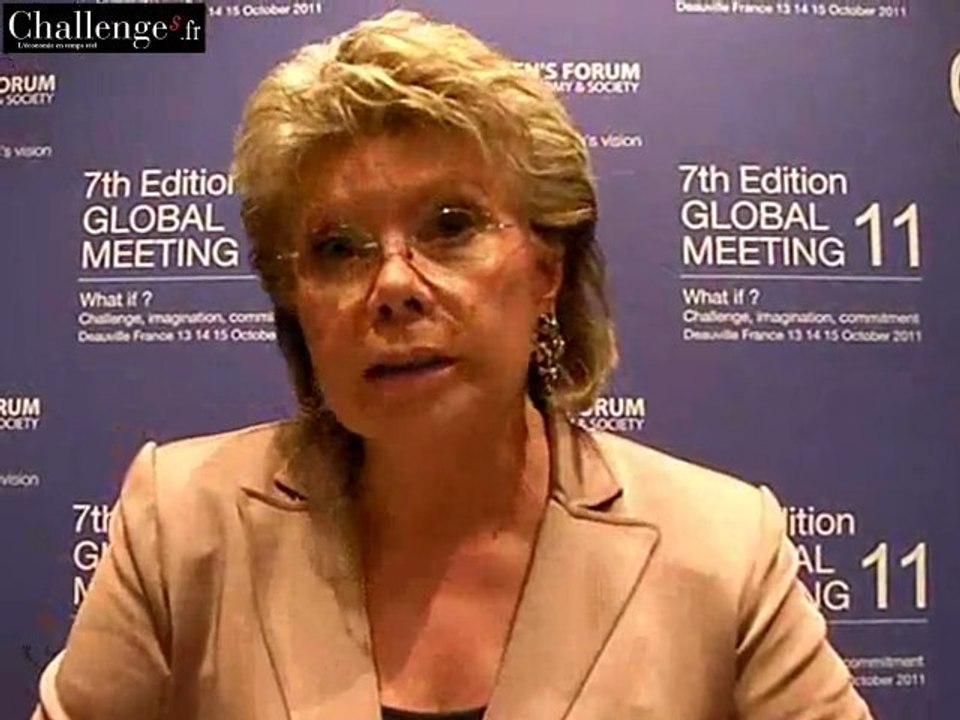 Viviane Reding menace d'instaurer des quotas de femmes