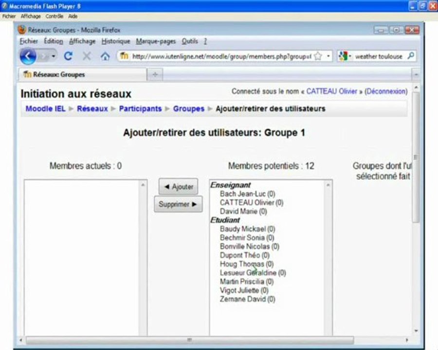 Moodle - Module pratique 4 : créer et gérer les groupes d'étudiants -  (6/6) (www.iutenligne.net)