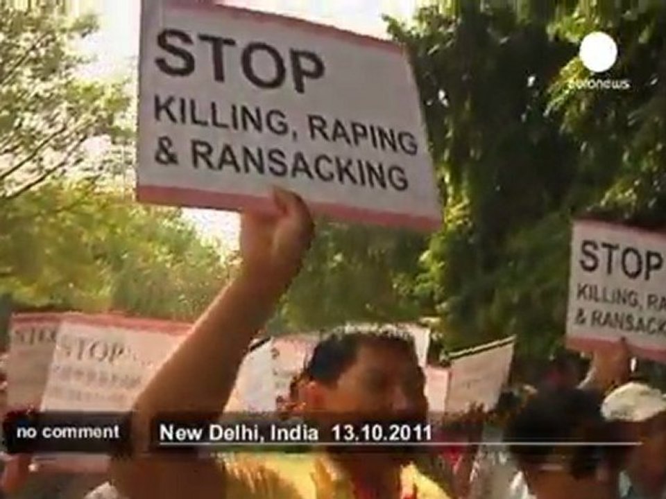 Manifestation en Inde contre la visite du... - no comment