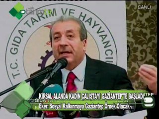 KIRSAL ALANDA KADIN ÇALIŞTAYI GAZİANTEP'TE BAŞLADI13.10.2011