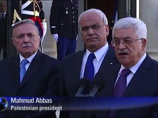 Abbas meets Sarkozy, US envoy in Paris