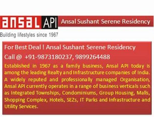 Sushant Serene Residency Greater Noida, Ansal API