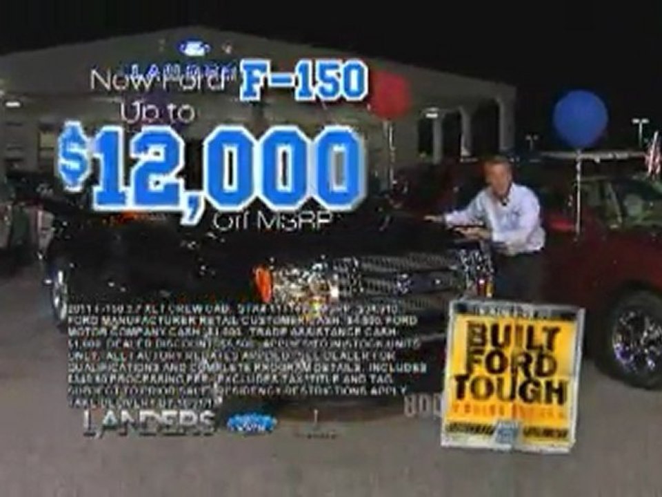 Landers Ford Lincoln 2011 Ford F150 0% interest