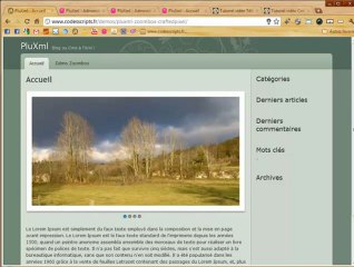 Installer Zoombox et Craftyslide dans le CMS PluXml