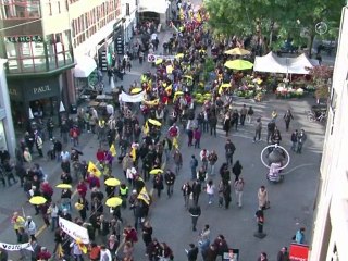 Un "trèfle radioactif" au pied de la cathédrale de Strasbourg