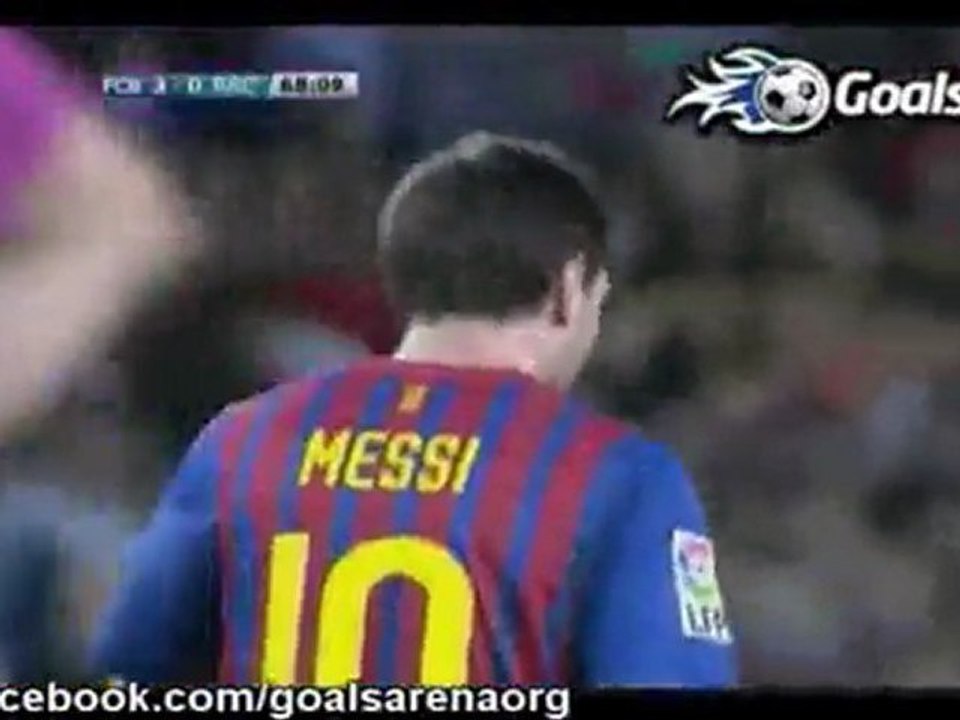 Barcelona 3-0 Racing Santander Goals 2nd Half 15.10.2011