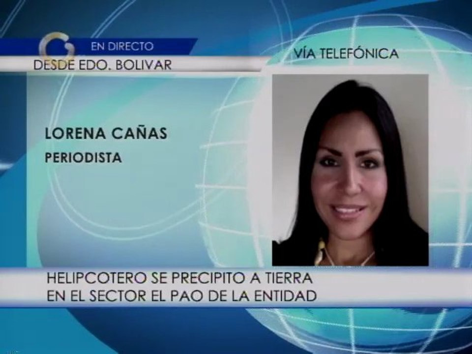 Helicóptero de Corpoelec cae