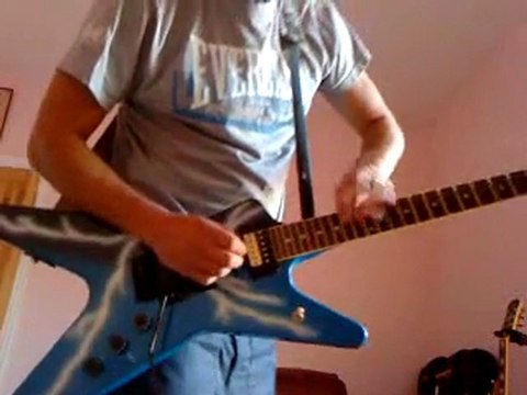 Roscoe Jammin To Metal Backingtrack On Dimebag Dean From Hell!.