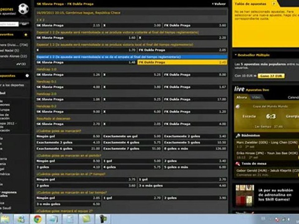 Sports Betting Software - Sistema de apuestas deportivas 8ª parte