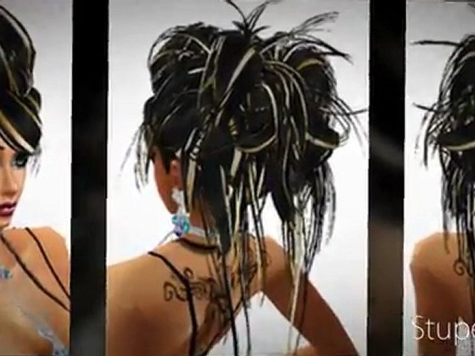 Hair modern black blond touch
