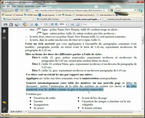 Génération d'une table des matières