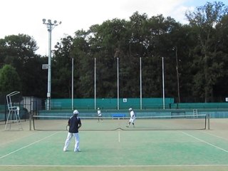 10-16「入間市でテニス」　とーちゃん+ひできちさんvsたーきーさん+ショコラさん
