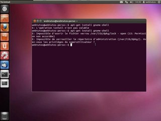 WebTutos - Tutoriel - Installation de Gnome 3