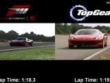 Forza Motorsport 4 vs Top Gear - Ferrari 458 Italia