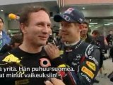 Sebastian Vettel, Christian Horner interview