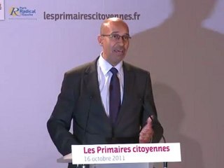 Point presse Harlem Désir à la fermeture des bureaux de votes