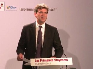 Primaires Citoyennes : Déclaration d'Arnaud Montebourg