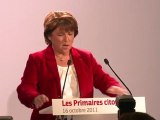 Primaires Citoyenne : la déclaration de Martine Aubry