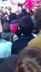 Hollande, Aubry et Royal à Solférino