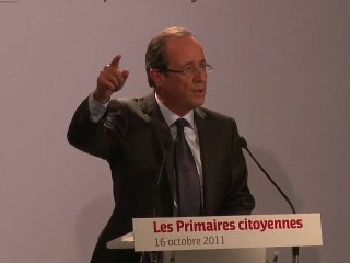 Primaires Citoyennes: déclaration de François Hollande