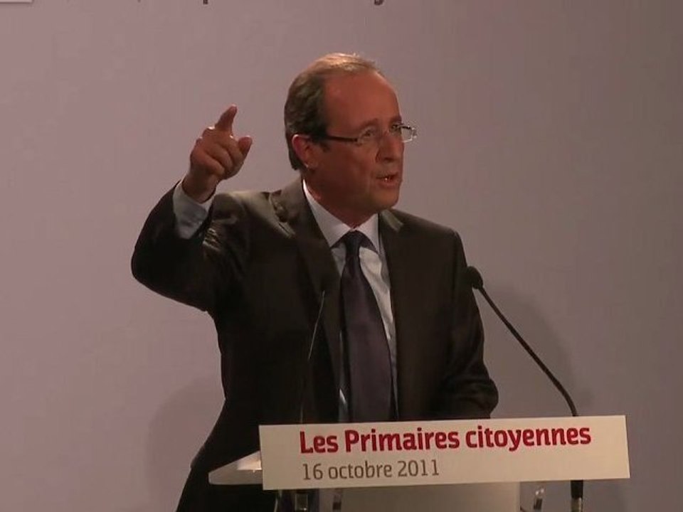 Primaires Citoyennes: déclaration de François Hollande