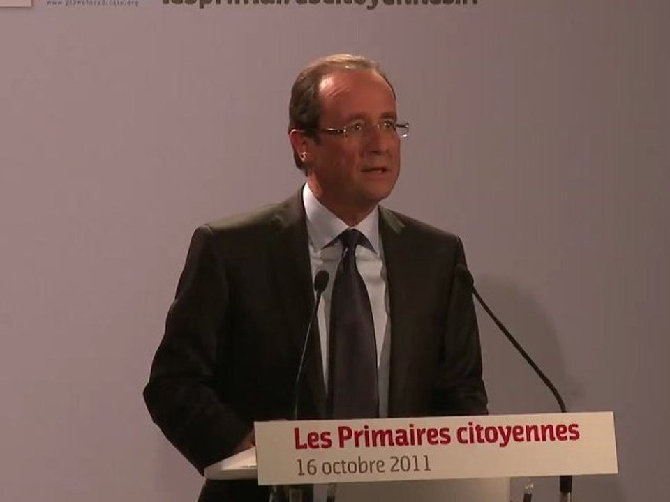 François Hollande, candidat à l'élection présidentielle