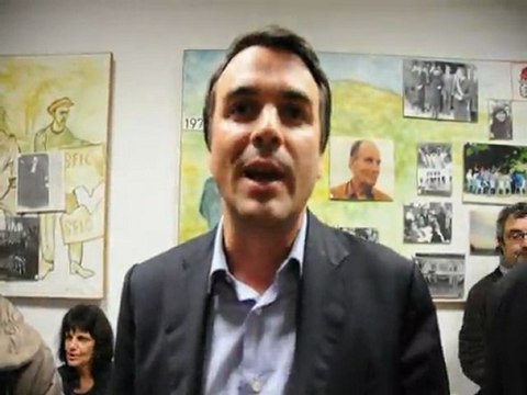 Primaires citoyennes : la réaction de Thomas Thévenoud, vice-président du conseil général de Saône-et-Loire à l'issue deu 2ème tour (16/10/2011)