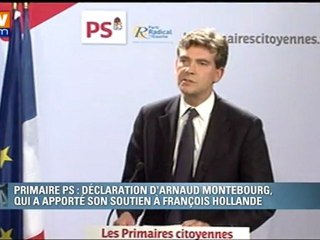 Primaire PS : déclaration de Montebourg