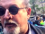 Salman Rushdie Visit Occupy Wall Street