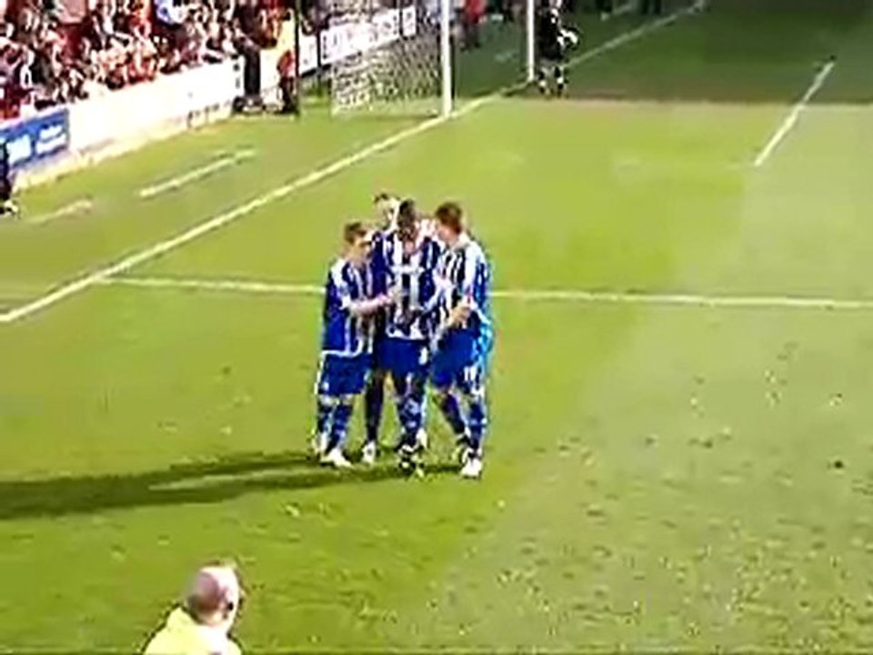 Bas Savages goal and celebration against Crewe