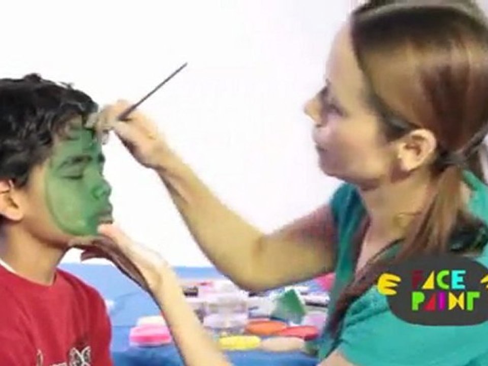 Frankenstein Face Paint Tutorial - FacePaint.com