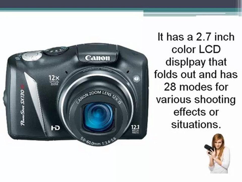 Canon PowerShot SX130IS 12.1 MP Digital Camera