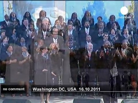 Obama dedicates Martin Luther King memorial... - no comment