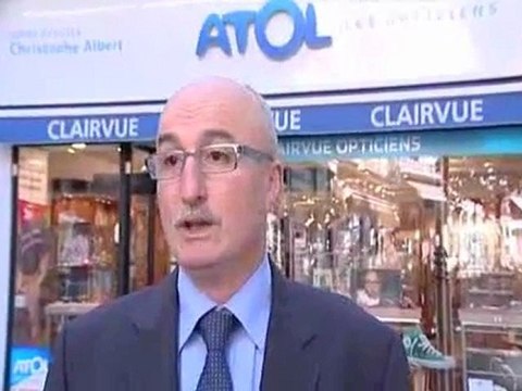 Christophe ALBERT - Opticien à Nevers et Président de l'association Les vitrines de Nevers