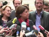 Aubry s'est mise au travail pour aider Hollande